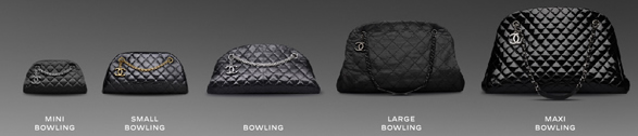 Chanel Mademoiselle bag sizes